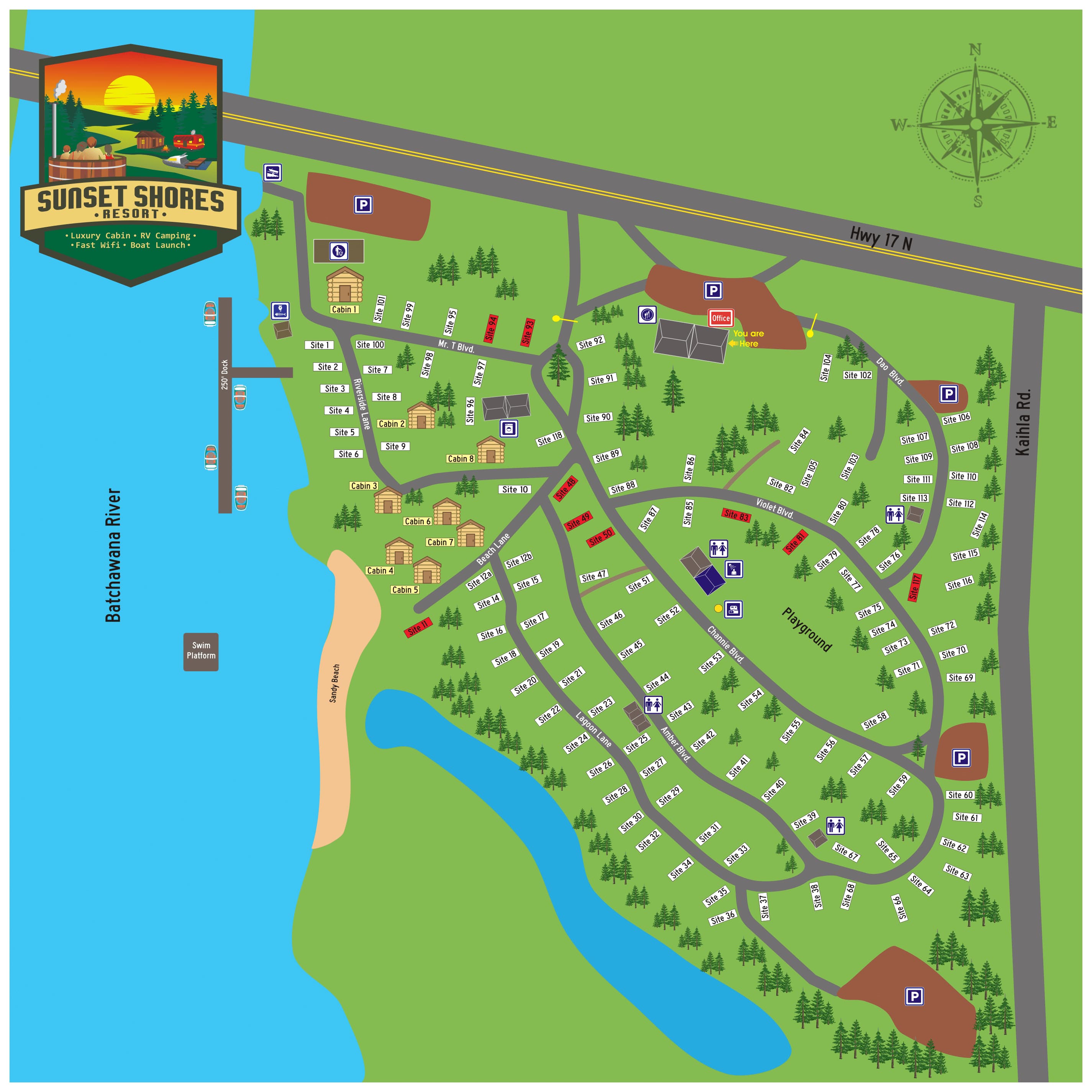 Map of the park